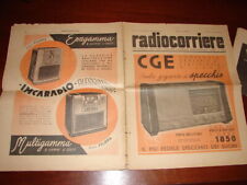 P534-RADIOCORRIERE 26 FEBBRAIO 1939 PUB.-CGE 1850-IMCA RADIO ESAGAMMA MULTIGAMMA