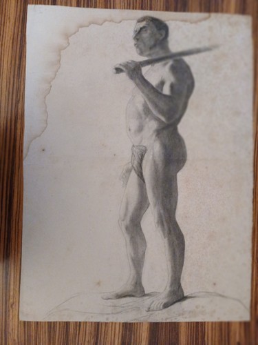 Disegno pastello nero e - nero,