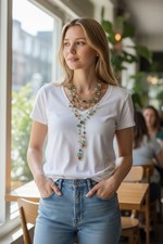 Collana all uncinetto - collana, all'uncinetto