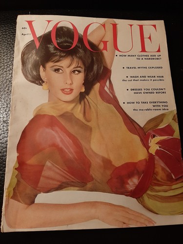 Vogue april 1962 - penn, teal