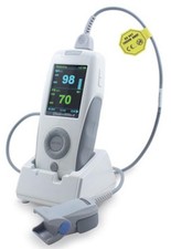 Pulsiossimetro saturimetro palmare con allarmi Display a colori collegabile a PC