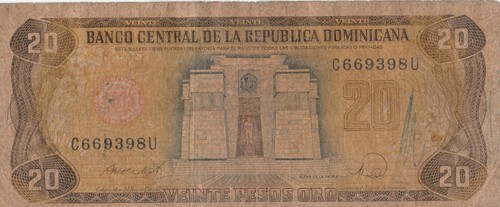 Dominicana banconota 20 - r.dominicana,