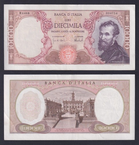 Banconota italia 10000 lire - italia,