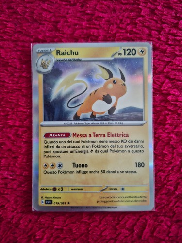 Carta pokémon raichu - carta,