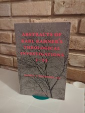 Abstracts of Karl Rahner's