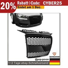 Griglia radiatore a nido d'ape nera lucida adatta per Audi A3 8P 03-08 anche RS3