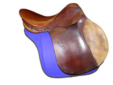 Sella Stubben marrone pelle uso generale 18" seduta stretta (28)