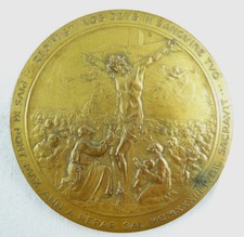  MEDAGLIA PAPALE PIUS XI PLACCA DAL Castagnè  ALBINO VATICANO GIUBILEO 1933