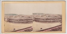 ANTICA FOTOGRAFIA DI VERONA STEREOGRAFICA - MONTATA IN COPPIA SU CARTONCINO