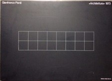 Gianfranco Pardi, Architettura 1973, cartella di 4 serigrafie su cartone.