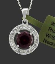 LAB RUBY & WHITE SAPPHIRES