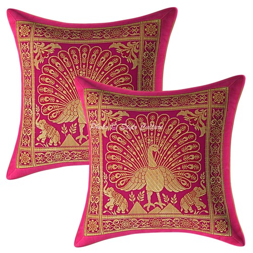 Copricuscino jacquard broccato