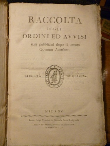 Raccolta ordini avvisi