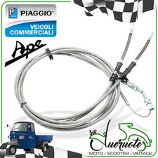 TRASMISSIONE COMANDO FRENO A MANO APE MP 550 600 601 CAVO FILO E GUAINA PIAGGIO