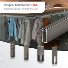 Asta appendiabiti in alluminio