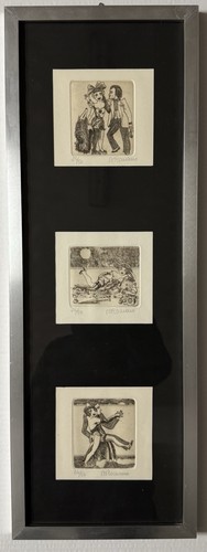 Quadro incisioni calcografiche