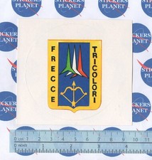 ADESIVO STICKER VINTAGE AUFKLEBER STEMMA ARALDICO AVIAZIONE FRECCE TRICOLORI