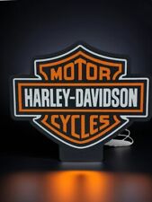 Lampada Insegna Luminosa USB  LED Harley Davidson LOGO  MOTO 883 LAMPADA