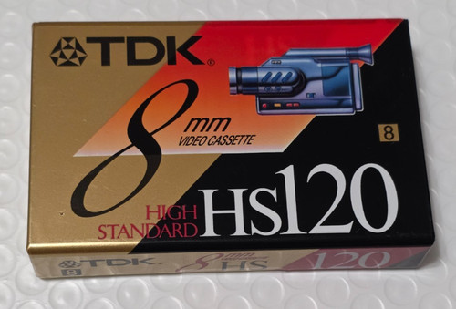 Videocassetta tdk 8mm hs120 - tdk,