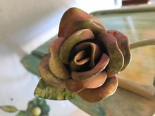 Mensola Appendibile Portatv O Portaoggetti In Ferro Rose Vintage