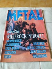Rivista Metal Shock N.49 (1989) Motley Crue Negazione Defiance Metal Church