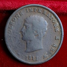 Napoleone I 3 Centesimi 1811 ar   qBB          #667