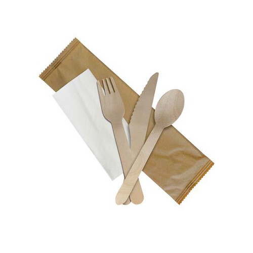 Kit posate legno naturale - kit, in