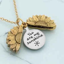 Collana con ciondolo girasole