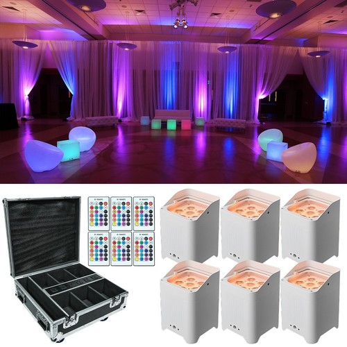 6pcs 6x18w rgbwa batteria - 6x18w, uv