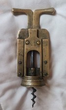 Raro Cavatappi Ottone Brevetto Gropelli Corkscrew- Tire bouchon -Korkenzieher