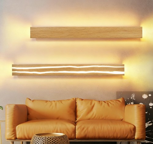 Applique led legno - 100cm, 16w