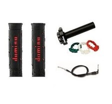 Universale Domino XM2 Valvola a Farfalla Azione Rapida con Nero/Rosso Manopole