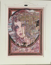 Melanie Taylor Kent serigrafia firmata giovane ragazza romantica fantasia moderna