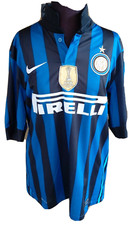 MAGLIA INTER 2011-2012 NO MATCH WORN SHIRT JERSEY CAMISETA CON PATCH MONDIALE
