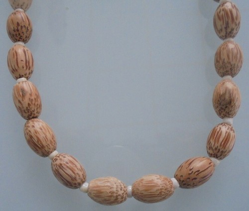 Collana perle legno - collana,