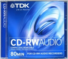 RARE TDK CD-RW 80 AUDIO 80 min