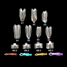 Kit Stampaggio Trial Sigillo Dentale Anteriore e Posteriore Matrice Trasparente
