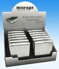 Portasigarette metallo classico scatola da 20 portasigarette argento cigarette case box