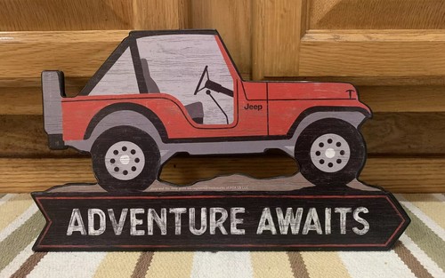 Insegna jeep avventura - insegna, aspetta