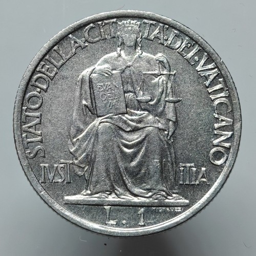 Lira 1942 pio vaticano - 1,