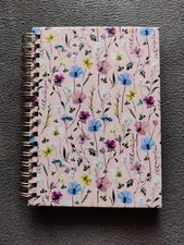 Piccola agenda quaderno ad anelli con copertina rosa a fiori, PaperPlace