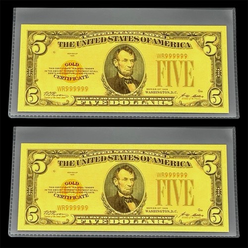 Lotto banconote 1928 5 - x, $5