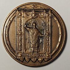 MEDAGLIA PATRONO SANT' AMBROGIO IL COMUNE DI MILANO RICORDO VOTIVA DEVOZIONALE