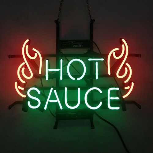 Insegna neon salsa - salsa, calda