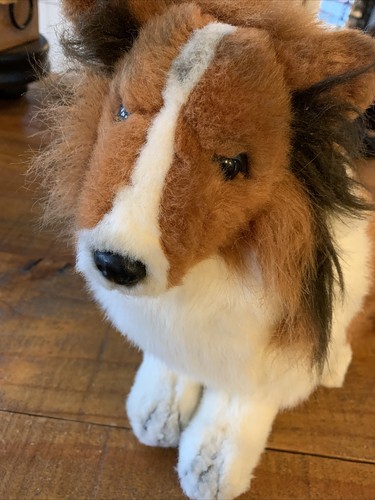Gund 1989 peluche lassie cane - lassie,,