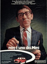 MINI INNOCENTI AUTO SPECIALE ANNI 70 ANNO 1973 PUBBLICITÀ ADVERTISING WERBUNG