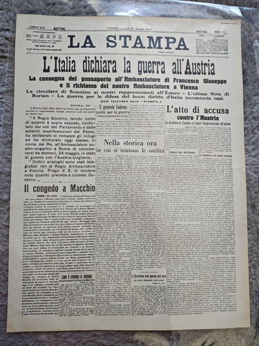 Giornale stampa maggio - stampa, 24