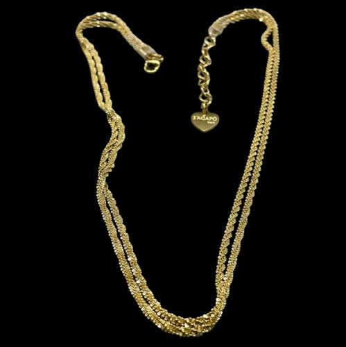 Collana doppio cordino - , due