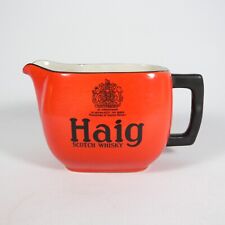 U439 BROCCA CARAFFA DA WHISKY JUG PUBBLICITARIA PORCELLANA SCOTCH HAIG VINTAGE