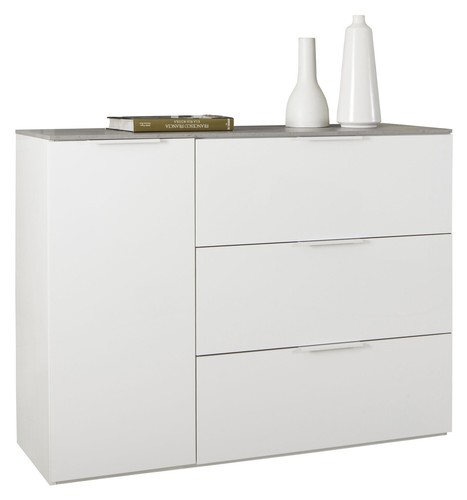Base laccata bianco - , top